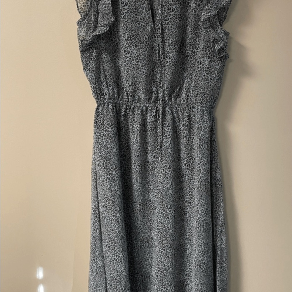 Steve Madden Womens Small Multi Kora Dress Midi Peep Cut Out NEW